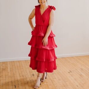 Strut & Bolt Ruffled Maxi Dress